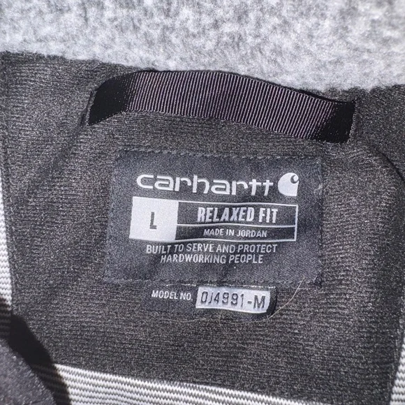 Carhartt Heather Gray Sherpa Pullover - Picture 4 of 5